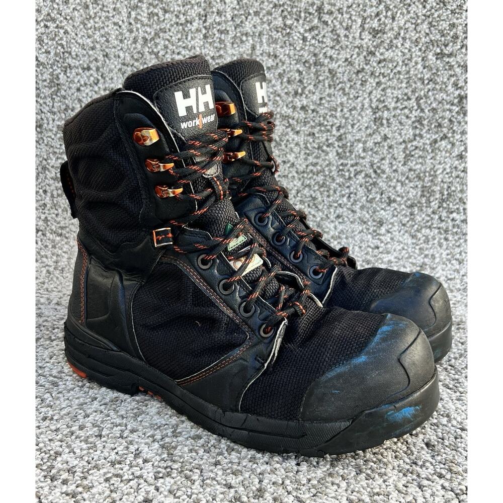 HELLY HANSEN 8" Men's Work Boots 172003 Aluminum Toe Composite Plate 10 US Size